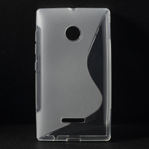Силиконов гръб ТПУ S-Case за Microsoft Lumia 435 / Lumia 435 DUAL кристално прозрачен